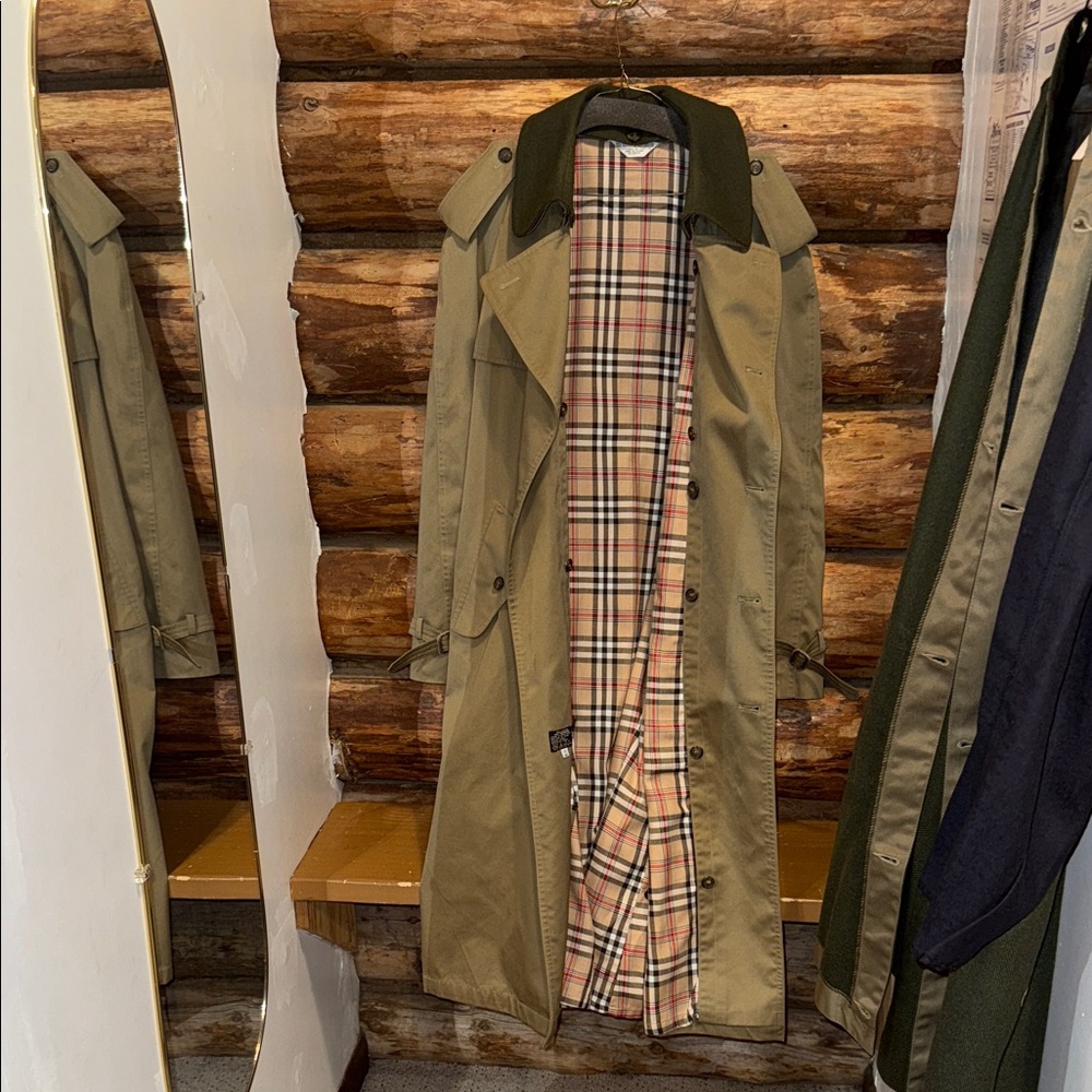 💪Very Nice Vintage Men’s 42 Long Classic Tan Trench Coat
